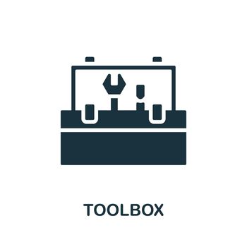 Toolbox icon. Simple element from construction collection. Creative Toolbox icon for web design, templates, infographics and more