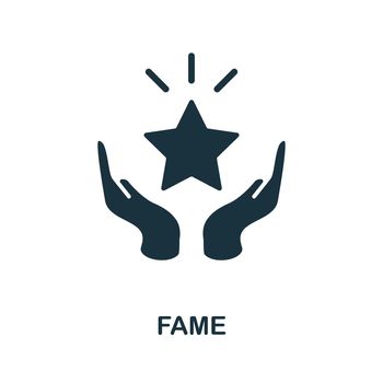 Fame icon. Monochrome simple Fame icon for templates, web design and infographics
