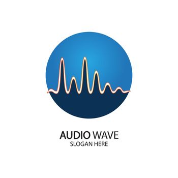 Music Logo concept sound wave, Audio Technology, Abstract Shape