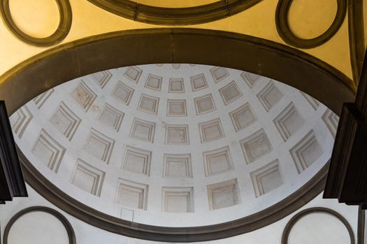 Medici Chapels interior - Cappelle Medicee. Michelangelo Renaissance art in Florence, Italy.