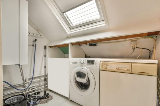 Laundry room with appropriate equipment