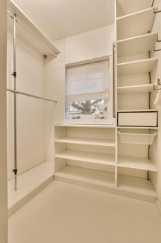 A storage room with a lot of shelves