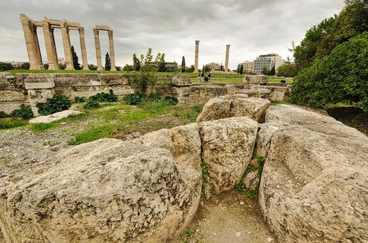 Ancient Temple of Zeus, Olympeion, Athens, Greece