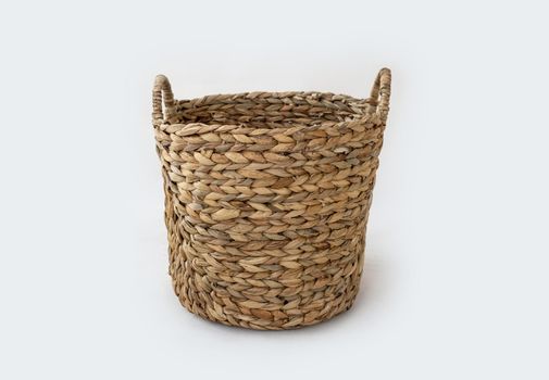 Wicker basket isolated