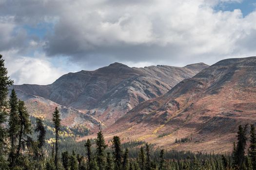 Tobstone Provincial Park in vivid fall colors