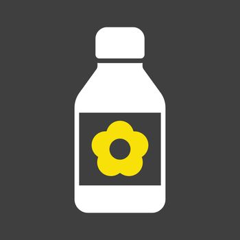 Garden packing bottle of fertilizer vector icon