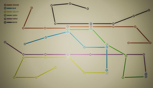 modern metro map