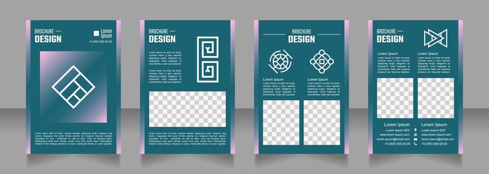 Nature and beauty blank brochure design