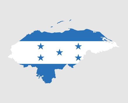 Honduras Map Flag
