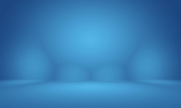 Abstract Smooth Dark blue with Black vignette Studio well use as background,business report,digital,website template,backdrop.