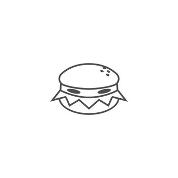 Hamburger icon illustration design template vector
