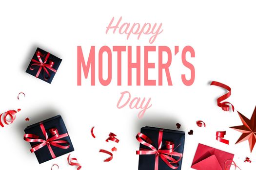Concept Happy Mother's Day or International Day of Families. Happy women's day. I love you. Banner
