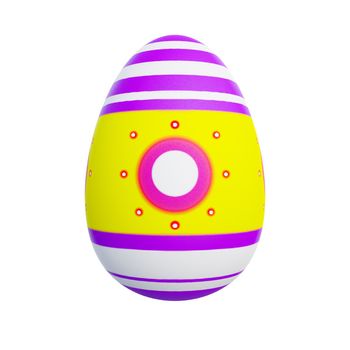 Colorful Easter eggs 3D render
