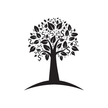 Money Tree Prosperity Symbol Logo