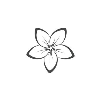 Plumeria Logo Template vector symbol 