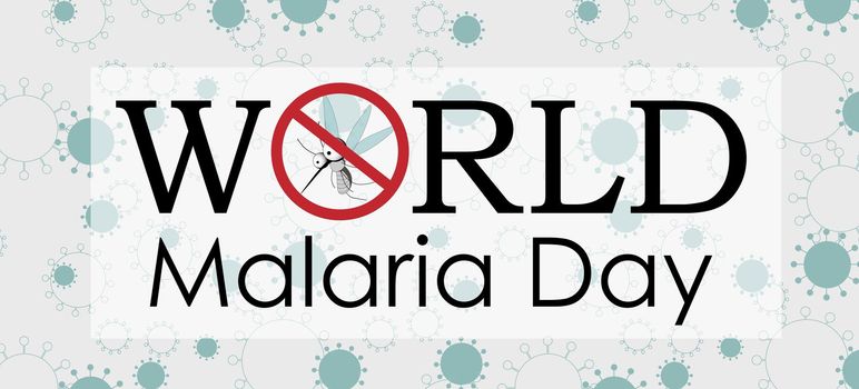 World Malaria Day vector illustration. Suitable for greeting card, poster and banner. It is celebrated annually on April 25 and celebrates global efforts to combat malaria. Vector illustration.Mosquito.