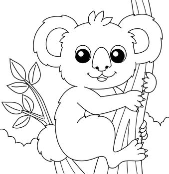 Koala Animal Coloring Page for Kids