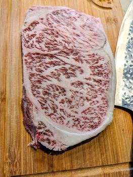 Premium Rare Slices many parts of Wagyu A5 beef with high-marbled texture