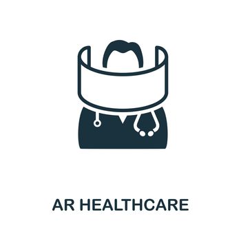 Ar Healthcare icon. Simple element from healthcare innovations collection. Creative Ar Healthcare icon for web design, templates, infographics and more