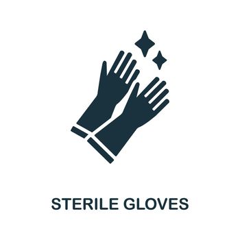 Sterile Gloves icon. Simple element from healthcare collection. Creative Sterile Gloves icon for web design, templates, infographics and more