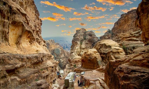 Landscape in Petra Jordan 20 February 2020
