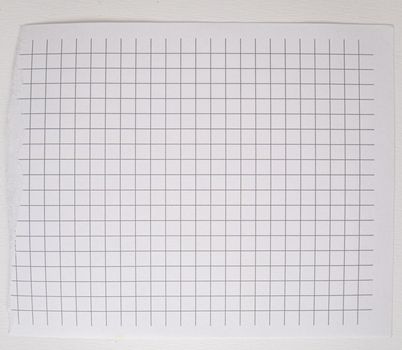 Checkered paper with torn top edge, blank blank sheet, texture and background, copy of space, template