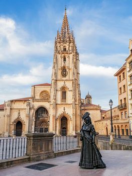 The San Salvador Cathedral in Oviedo