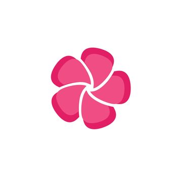 Plumeria Logo Template vector symbol 