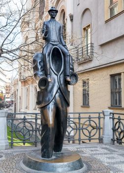 PRAGUE, CZECH REPUBLIC - FEBRUARY 20, 2015 - Franz Kafka memorial
