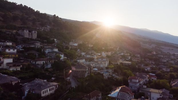 View of Old Town Gjirokaster, Albania
