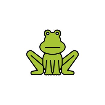 frog line icon. Element of jungle for mobile concept and web apps illustration. Thin line