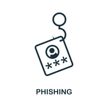 Phishing flat icon. Colored element sign from internet security collection. Flat Phishing icon sign for web design, infographics and more.