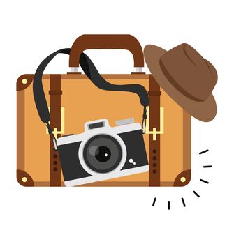 Suitcase with hang Camera To Travel