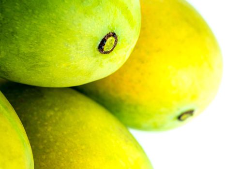Freshness mango on white background, Isolated mango