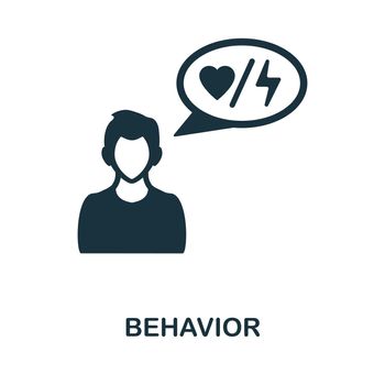 Behavior flat icon. Colored element sign from marketing collection. Flat Behavior icon sign for web design, infographics and more.