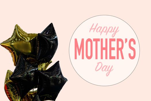 Concept Happy Mother's Day or International Day of Families. Happy women's day. I love you. Banner