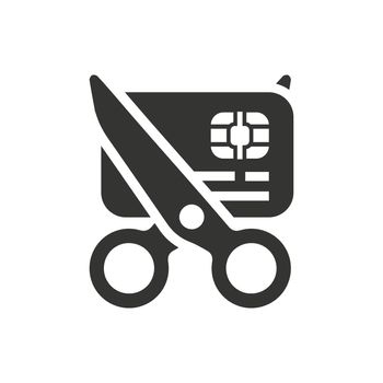 Debt Free icon. Meticulously designed vector EPS file.