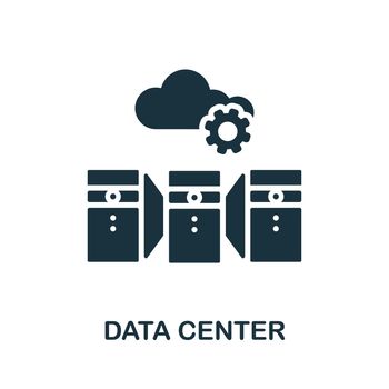 Data Center flat icon. Colored element sign from networking collection. Flat Data Center icon sign for web design, infographics and more.