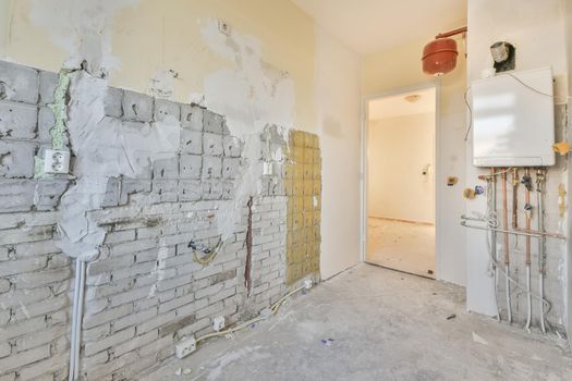 A spacious room under renovation