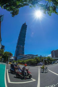 Sky sky and Taipei 101