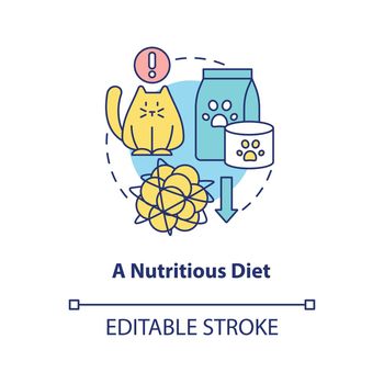 Nutritious diet concept icon