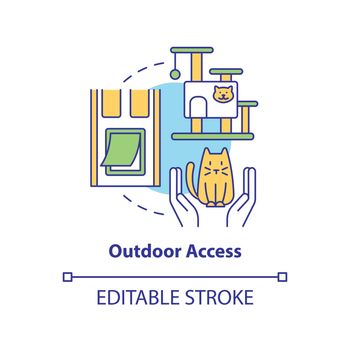 Outdoor access concept icon