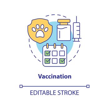 Vaccination concept icon