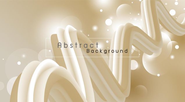 Abstract gold fluid background design Minimal style 3d vector illustration