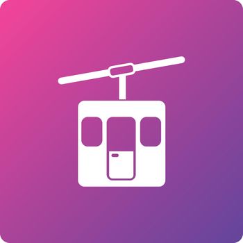 funicular vector icon. funicular single web icon on trendy gradient