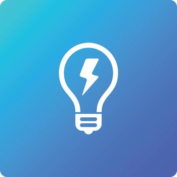 light bulb vector icon. light bulb single web icon on trendy gradient