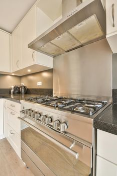 Kitchen hood and gas stove