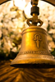 Golden bell of Mater Desolata Virgin Mary Easter Parade