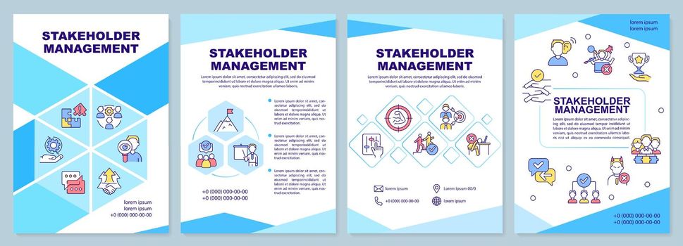 Stakeholder management brochure template