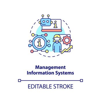 Management information systems concept icon